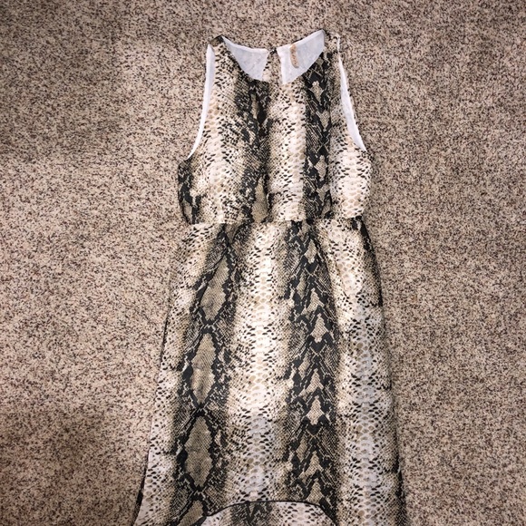 Andrée High Low Snakeskin Maxi Dress - Picture 6 of 8